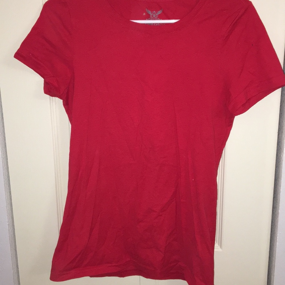 red T-shirt